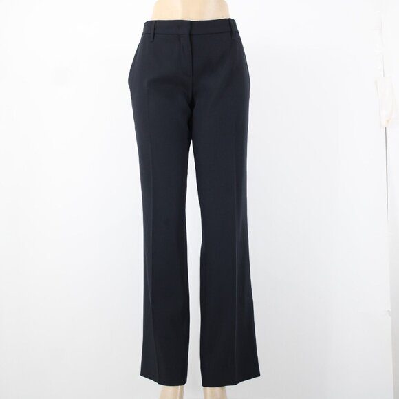 Prada Sz 46 x 33.5 Navy Slash Pockets No Fabric Label Dress Pant - Picture 13 of 16